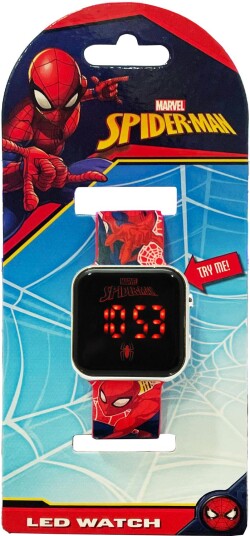 Kids Licencing Barneklokke Spiderman Digital Armbåndsur Klokke Led Avengers