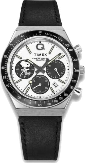 Timex Q Timex Snoopy Chronograph 40mm White Dial Timex Q Timex Snoopy Chronograph 40mm White Dial