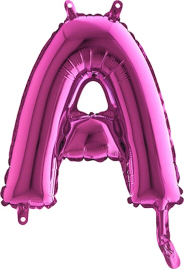 Ballongkungen Bokstavballong Mini Rosa Bokstav A 14201F