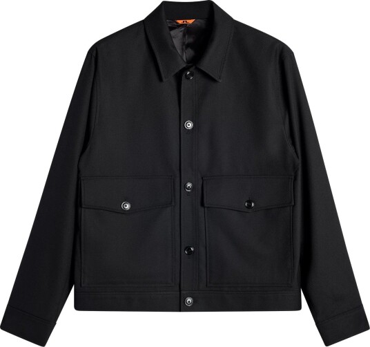 J. Lindeberg Jevin Brushed Twill Jacket BLACK M J. Lindeberg Jevin Brushed Twill Jacket BLACK M