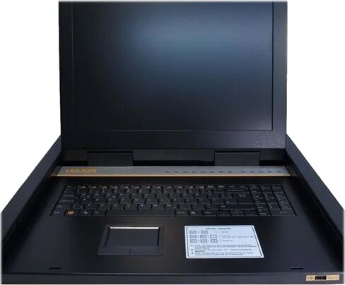 Inter-Tech Kvm-1708 Led - Kvm-Konsoll Med Kvm-Svitsj - 8 Porter - Ps/2, Usb - Qwertz - 17" - Kan Monteres I Rack - 1280 X 1024 @ 75 Hz - 300 Lumen - 1000:1 - Vga