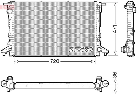 Radiator DENSO DRM02047