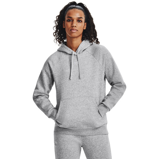 Under Armour Women's UA Rival Fleece Hoodie L, Mod Gray Light Heather