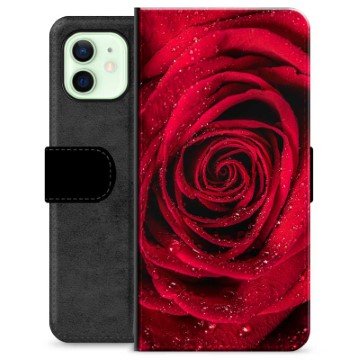 iPhone 12 Premium Lommebok-deksel Rose