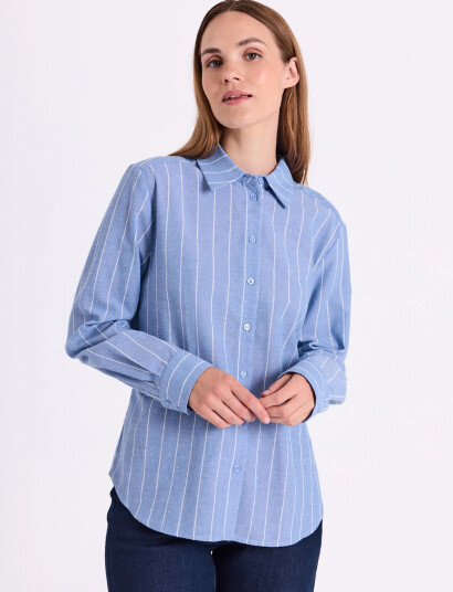 FREE/QUENT Fqsolly Shirt   Blue   XXL