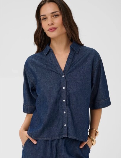 Kaffe Kajade Denim Shirt Navy 36