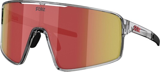 Bliz P001 X-Large sykkelbriller transparent dark grey/brown/red multi