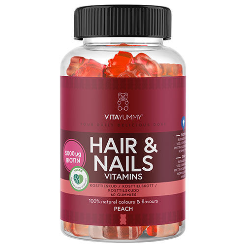 VitaYummy Hair & Nails Peach - 60 Stk