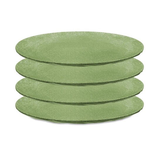 Koziol Club tallerken Ø 26 cm 4-pakning Nature leaf green