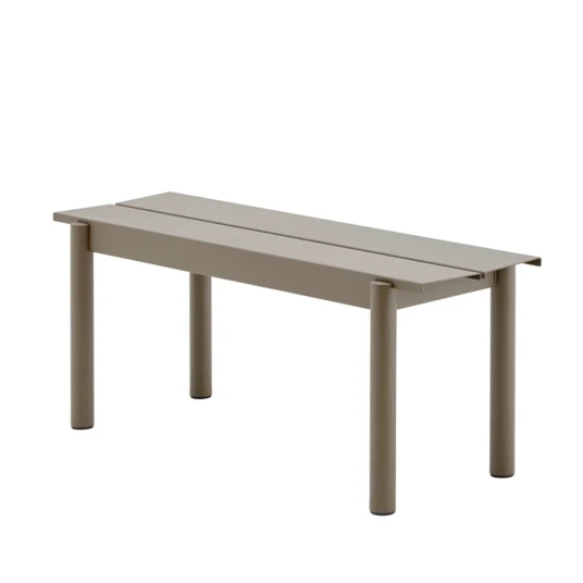 Muuto Linear Steel Benk 110x34 cm Taupr Muuto Linear Steel Benk 110x34 cm Taupr