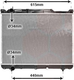 VAN WEZEL 52002099 Radiator motorkjøling