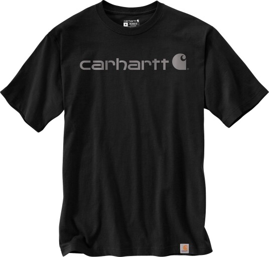 Carhartt Men"s Core Logo T Shirt Short Sleeve Black/gray S Carhartt Men"s Core Logo T Shirt Short Sleeve Black/gray S