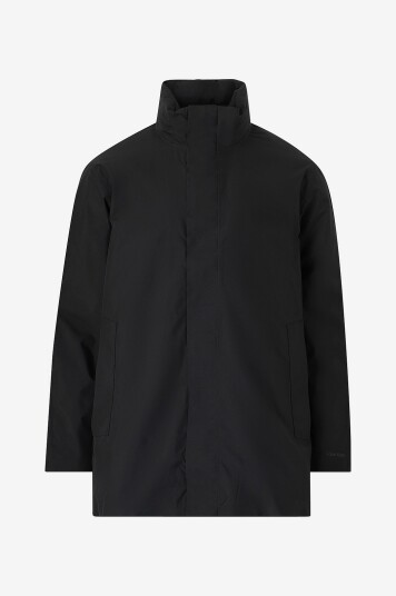 Calvin Klein Jakke Mid Length Tech Mocknk Puffer Svart