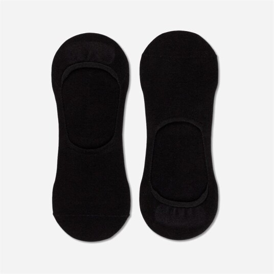 Panos Emporio 2pk Runar Cotton No-Showcut No-Show Black