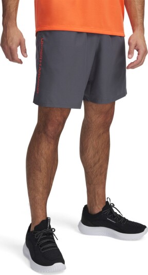 Under Armour Men"s UA Tech Woven Wordmark Shorts Castlerock/red S Under Armour Men"s UA Tech Woven Wordmark Shorts Castlerock/red S