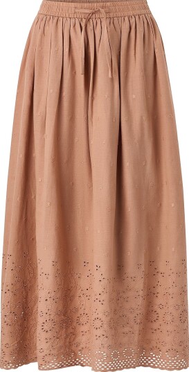 Costamani Maxi skjørt Sand Brun