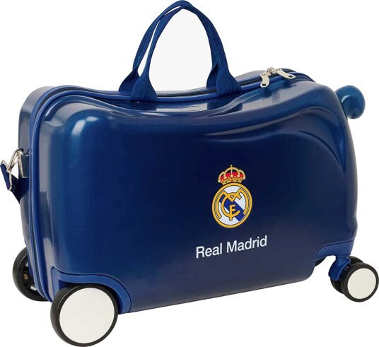Real Madrid Ride On Koffert 25L, Blå Real Madrid Ride On Koffert 25L, Blå