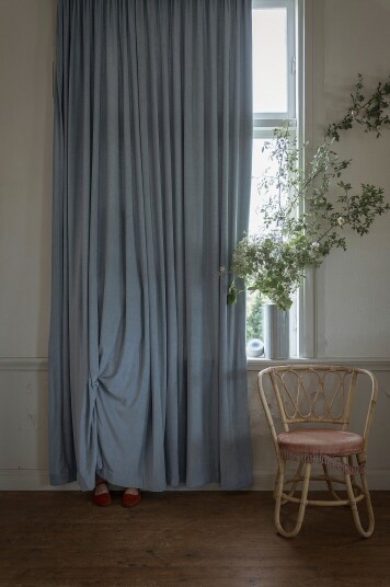 Mimou   Gardin Velour   Blå