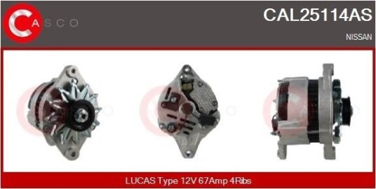 CASCO CAL25114AS Dynamo CASCO CAL25114AS Dynamo