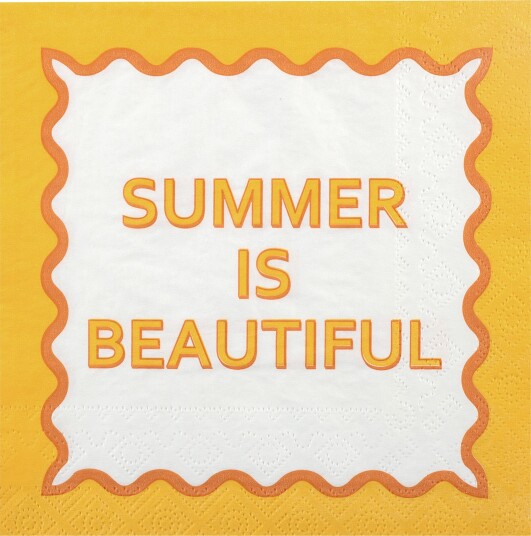 Servietter Summer is Beautiful 12 pakning Servietter Summer is Beautiful 12 pakning