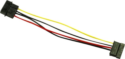 Inter Tech Strømadapter Sata Strøm Hunn Til 4 Pin Intern Strøm Hann 15 Cm Inter Tech Strømadapter Sata Strøm Hunn Til 4 Pin Intern Strøm Hann 15 Cm