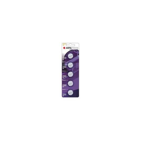 CR2025 5-pak AgfaPhoto knappebatteri - Lithium, 3V