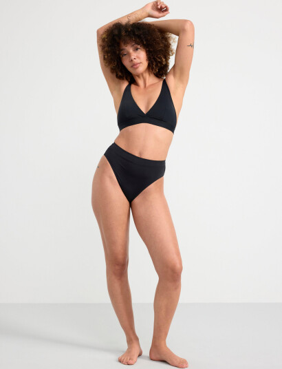 Lindex Swim Bra Triangle W Pad Bc   Black   XS