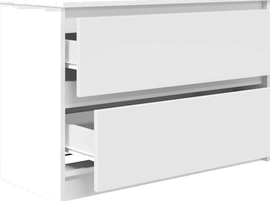 TV benk hvit 80x35x54 cm konstruert tre TV benk hvit 80x35x54 cm konstruert tre