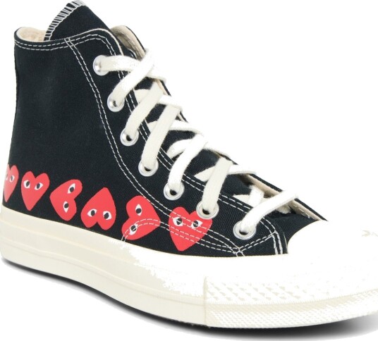 Comme des Garçons Play Multi Heart Sneakers Black 41.5 Comme des Garçons Play Multi Heart Sneakers Black 41.5