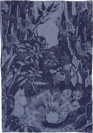 Moomin Kjøkkenhåndkle Mystikkens skog Blå