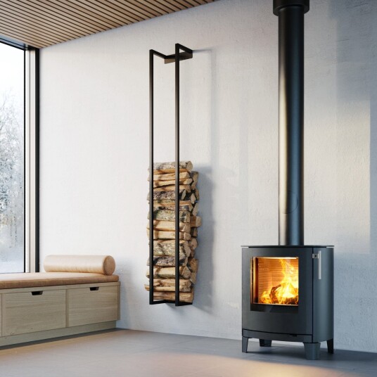 Rais Qtee 2 C platina vedovn med lave bein og glassdør Rais Qtee 2 C platina vedovn med lave bein og glassdør