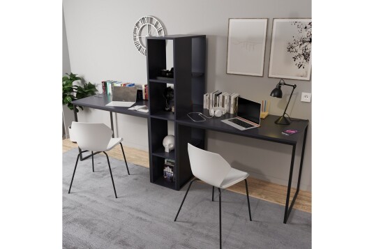 Faisel Skrivebord 60x240 cm Antrasitt