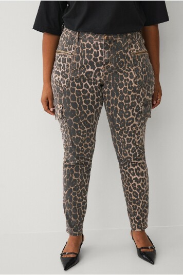 Zizzi   Cargobukser jSea Long Cargo Pant   Brun