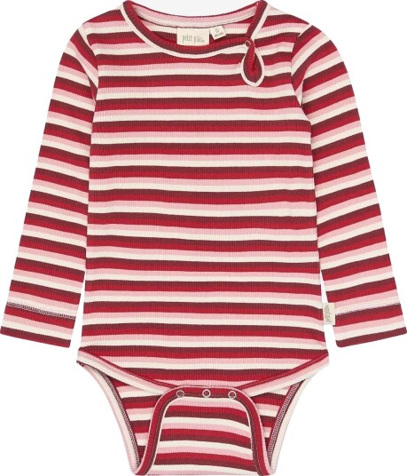 Petit Piao Ppsong L_S Body   HAUTE RED MULTISTRIPED   80