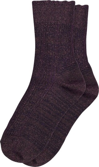 MP Sokker Bambus Celosia Glitter Dark Purple MP 29/32 Sokker Lilla