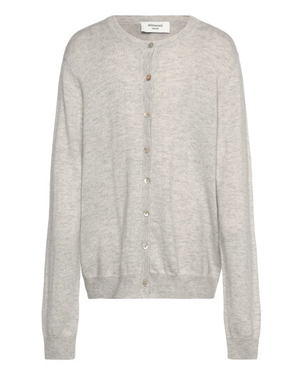 Rosemunde Kids Rksofia Wool Ls Short Cardigan Grey 140