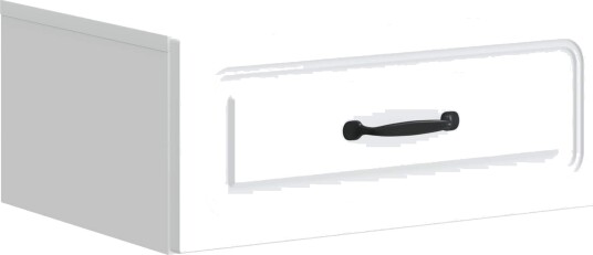  Vegghengt Nattbord Hvit 49 x 34,5 x 20 cm Konstruert tre