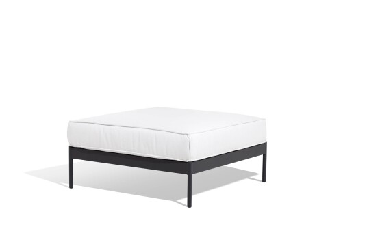 Skargaarden Lidö pall Aluminium/mörkgrå 80 x 80 cm Grå