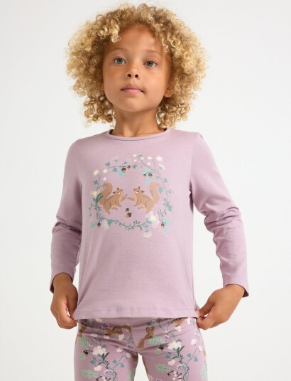 Lindex Long Sleeved Top Purple 98
