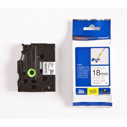 Brother TZEFX241 - Black on white Roll (1.8 cm x 8 m)