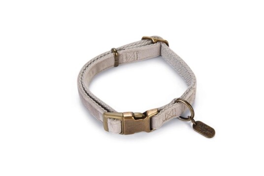 Designed by Lotte Velura Halsbånd, Grå - 20-30cm