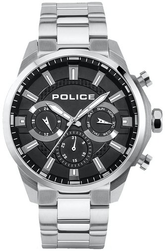 Police Herreklokke PEWJK2204201 Classic Sort/Stål Ø46 mm