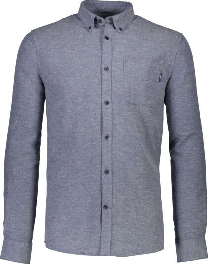 Lindbergh Brushed Twill Shirt L/S BLUE L
