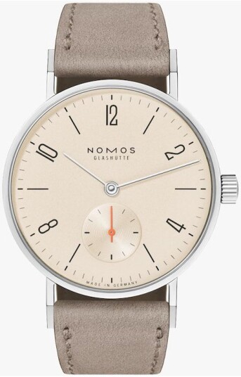 Nomos Glashütte Dameklokke N 150 Tangente Beige/Lær Ø32.8 mm
