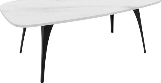 Elwyn Sofabord 120 cm - Svart/Hvit