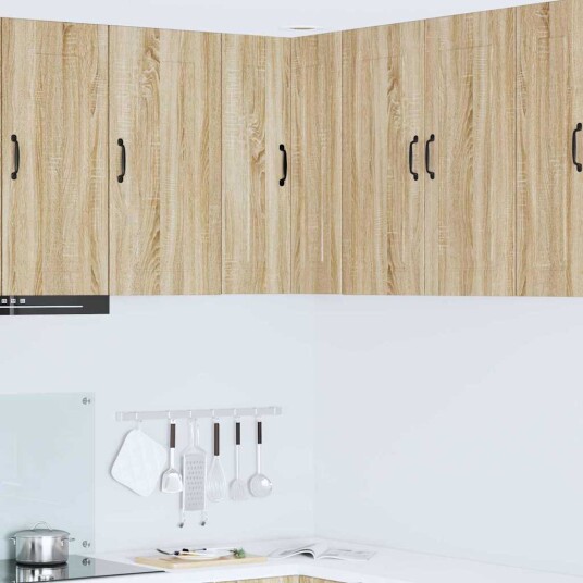 Kjøkkenskap med hylle Sonoma eik 57 x 57 x 80 cm Konstruert tre