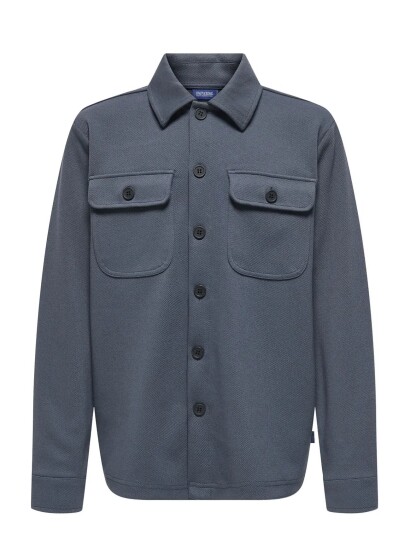 ONLY & SONS Osjnew Kodyl Overshirt Sweat Swt Noos Blue 158 164