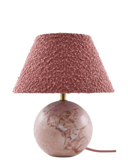 Globen Lighting Table Lamp Castello 24 Dusty Pink Marble Pink 24X24X28CM Globen Lighting Table Lamp Castello 24 Dusty Pink Marble Pink 24X24X28CM