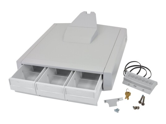 Ergotron SV44 Primary Triple Drawer for Laptop Cart monteringskomponent - grå, hvit