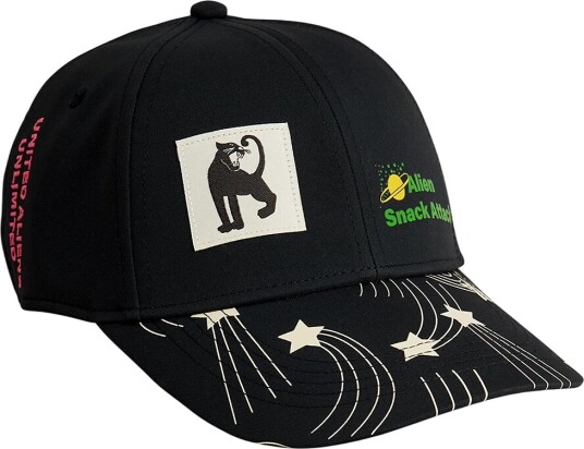 Mini Rodini Snack Attack Emb Cap Black 56/58 Mini Rodini Snack Attack Emb Cap Black 56/58
